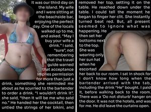 May I buy your wife a drink