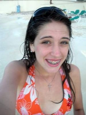 Emily Fink at the beach