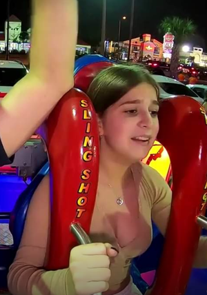 Roller coaster hottie