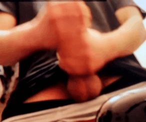 Double fisted stroking for my big hard dick