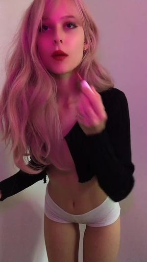 cutie with pink hair