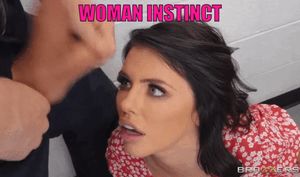 Open wide in front of BIG COCK