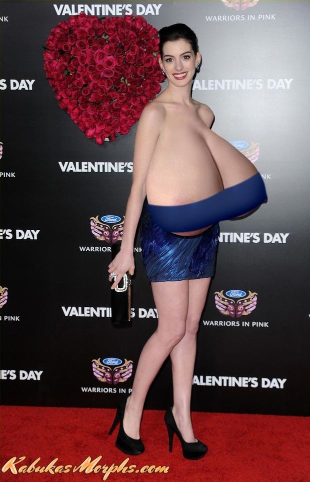 Tall & Skinny A. Hathaway Got Huge Saggy Tits