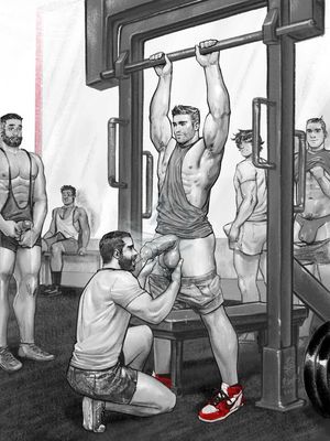 Dude saw at the gym and couldn’t resist the urge to get on his knees.