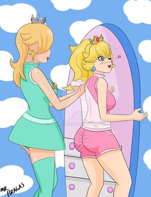 Princess Peach's wedgie.