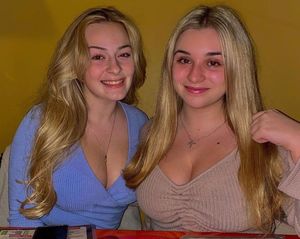 Kate and friend double cleavage