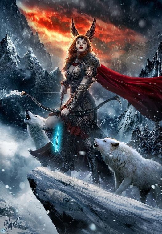 Redhead female warrior