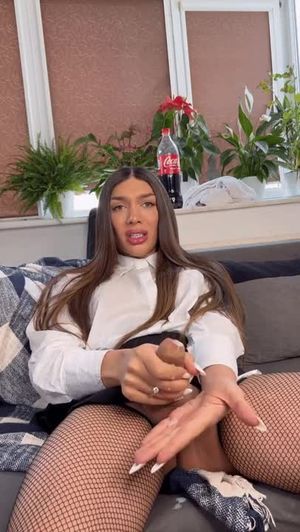 Jerking off to ejaculation