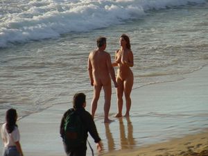 Nudists on the beach