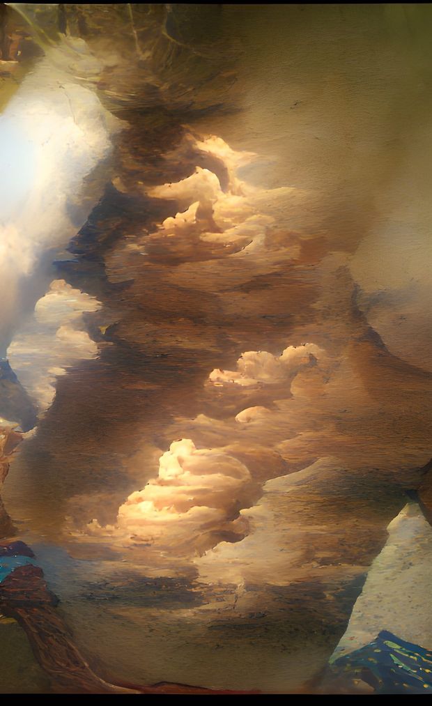 Nude teen appears in the clouds