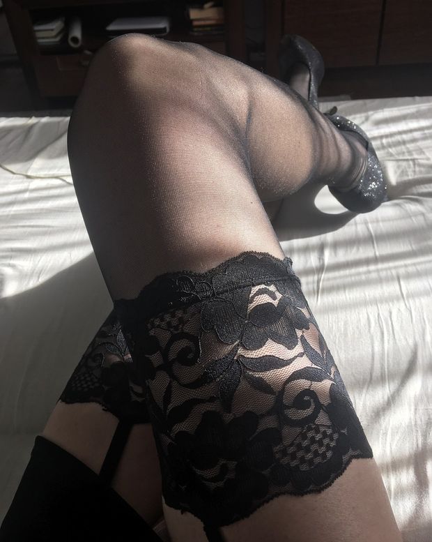 Sexy legs in stockings