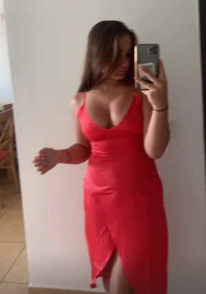 Chav big tits in dress