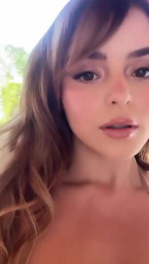 Blonde with huge big titties.