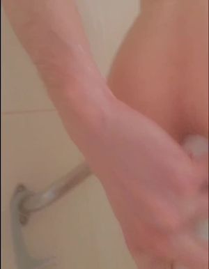 Sissy anal training with shampoo bottles