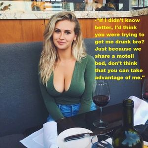 Our drinking with sis