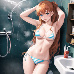 Sexy teen ready to get wet