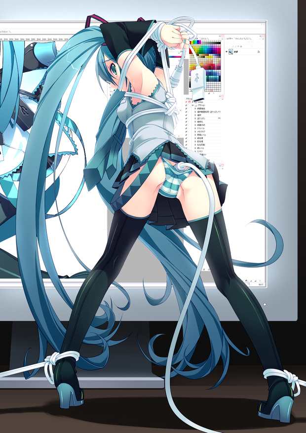 Teen Miku USB anal plug by Murakami Suigun