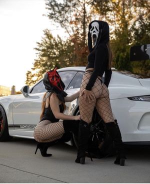 Waiting to make their entrance