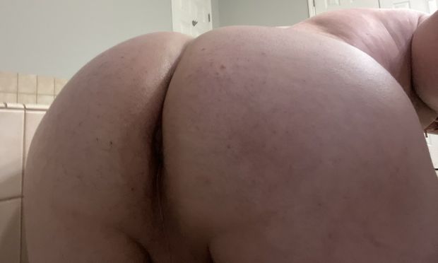 Me on my knees bent over with my fat ass waiting for you