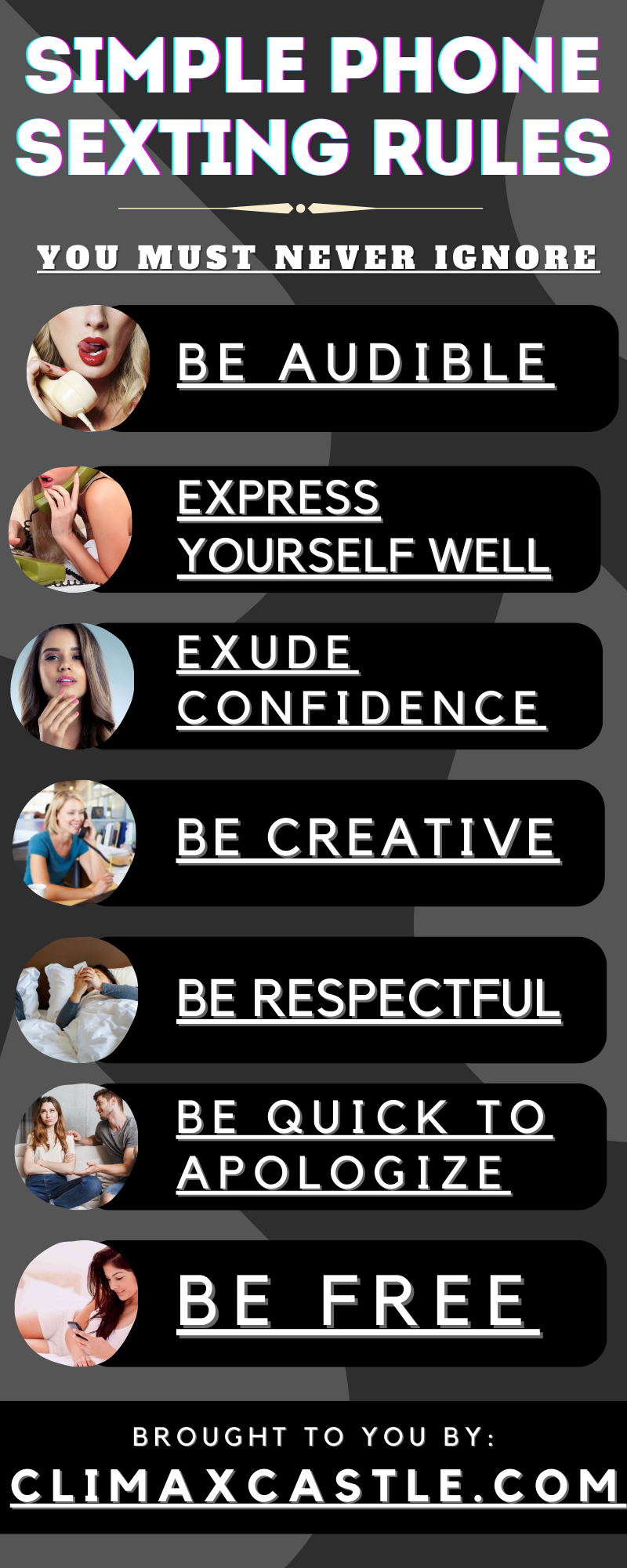 Simple Phone Sexting Rules