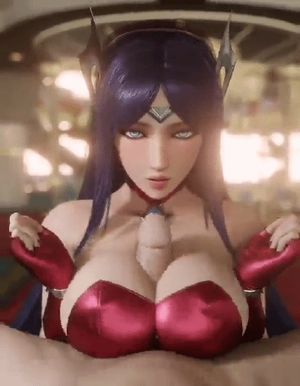 Sexy facial from big boobs