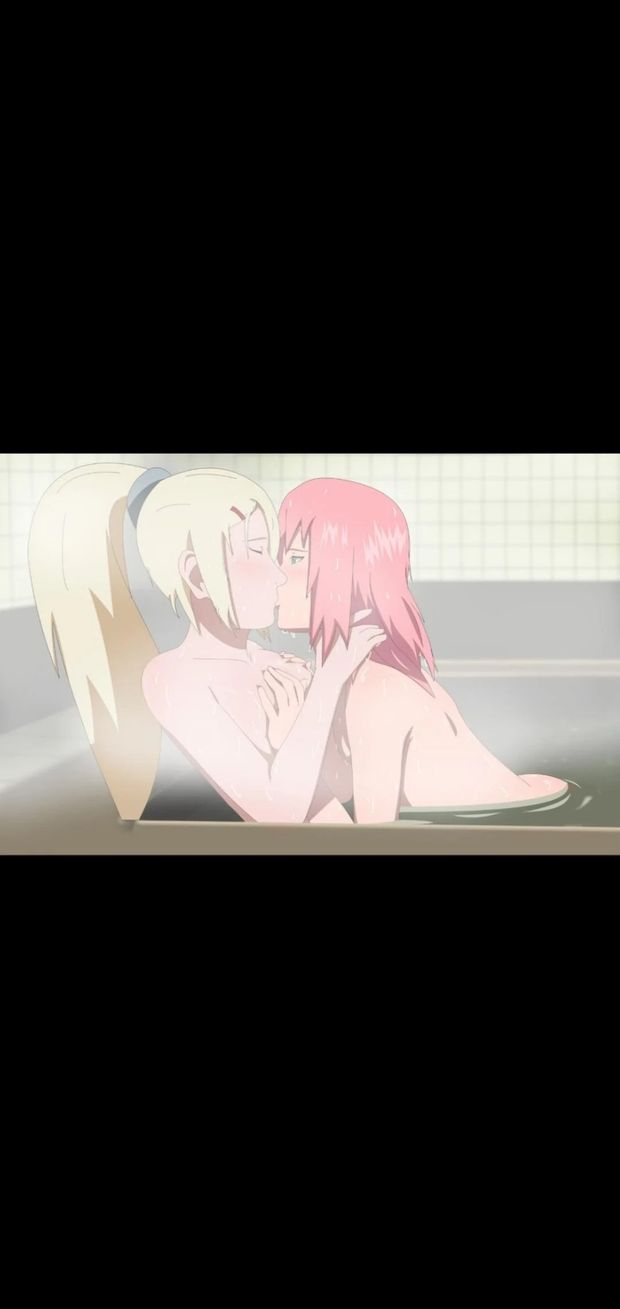 Ino and sakura making out