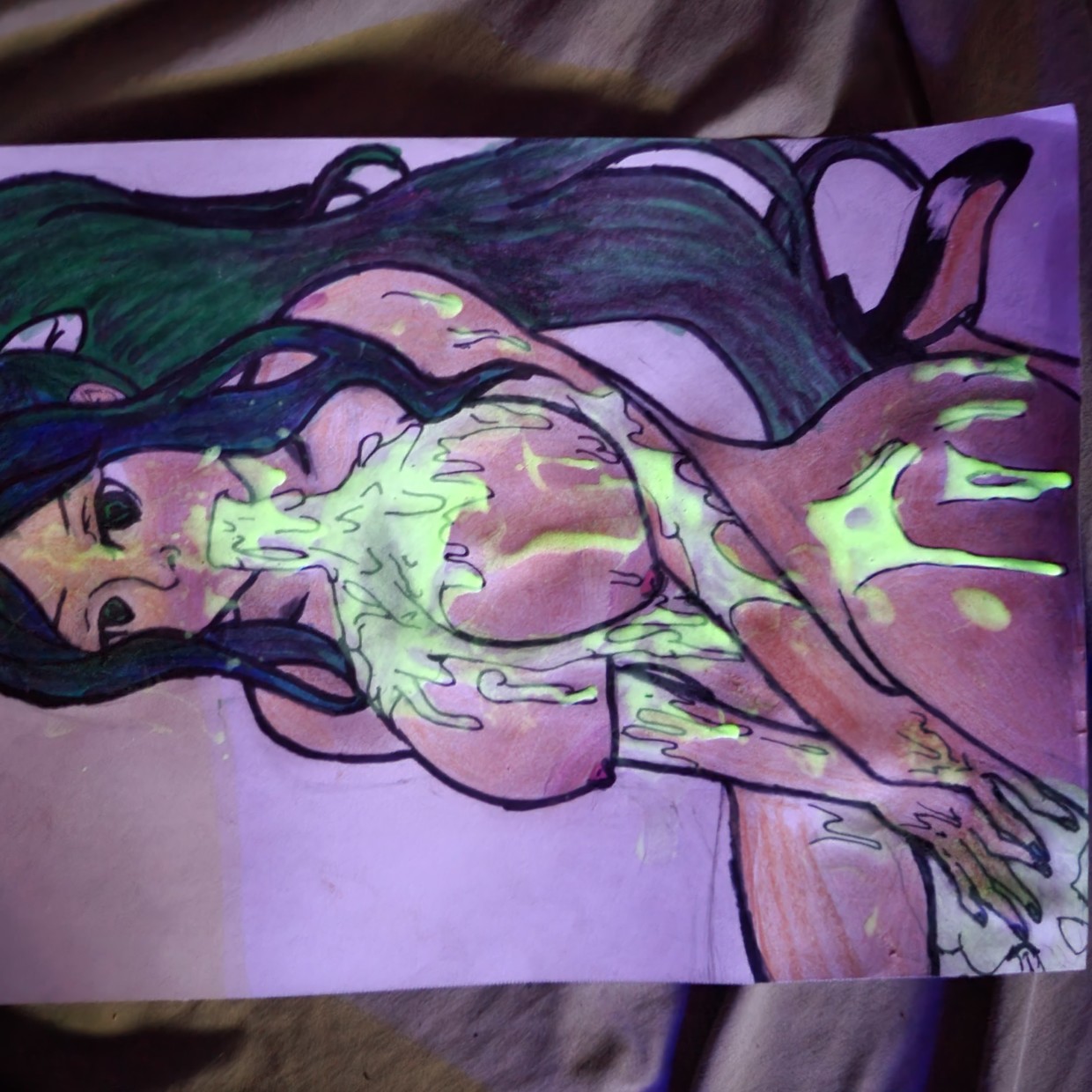 Art that cums and glows and oozes