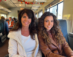 "Let me introduce you to my Mom......you can stop starring now!"