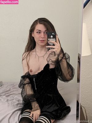 Cloudy goth trans angel tit slip