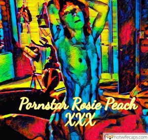 Pornstar Rosie Peach riding hard cock