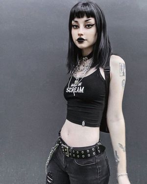 Sug4rf4iry • Arisa Vurr black lipstick beauty 2