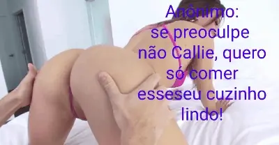Callie mostrando a sua raba perfeita.