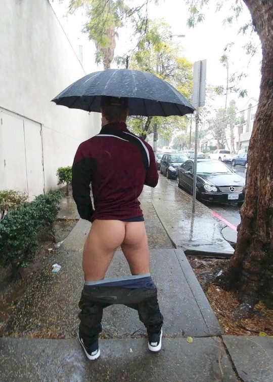 It's raining - but the moon's out.