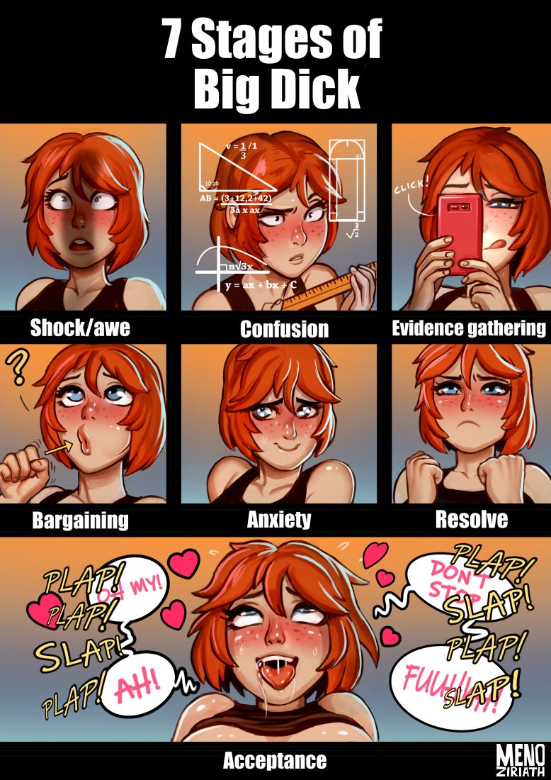 7 stages of big dick