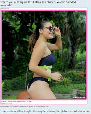 Where would you nut on big titty Latina Sex Object Valeria Soledad Moncada