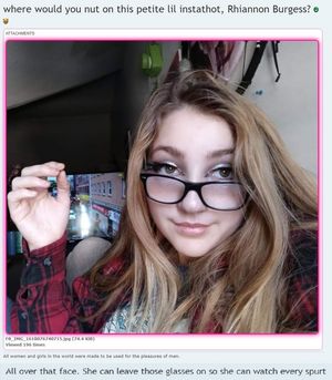 Where would you nut on Instathot Rhiannon Burgess