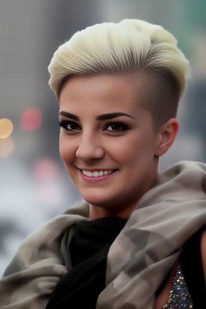 Blonde with Undercut Pixie Hair Party Hardcore gone crazy vol 19