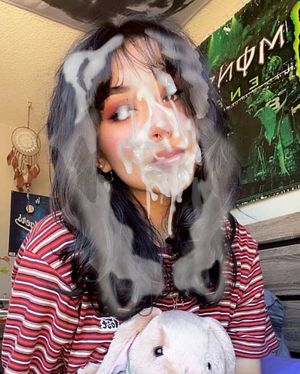 Slutty cocktease Elena received a massive bukkake facial