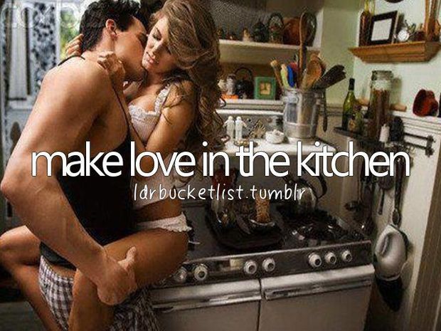 in the kitchen