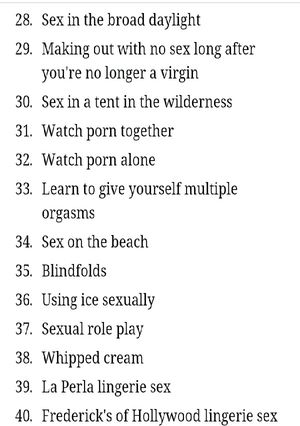 top women's bucket list 28-40