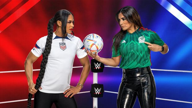 WorldCup PhotoGallery Red Blue Bianca Raquel Faceoff