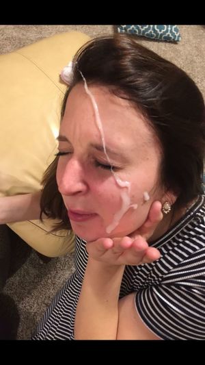 Amateur brunette with a fresh facial