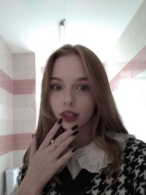 Little college student after classes