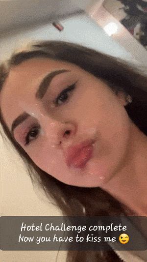 Hotwife Hotel Challenge, fuck someone in the hotel and walk back wearing their cum