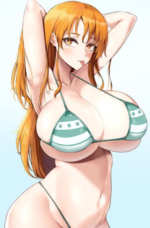 The definition of boobs is: nami