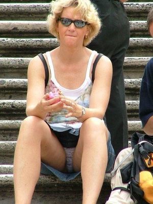 This lady has no idea her panties are on the internet