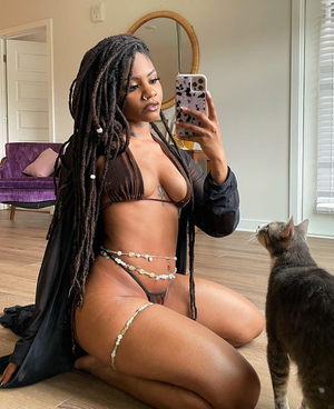 Natt Nyah in a bikini