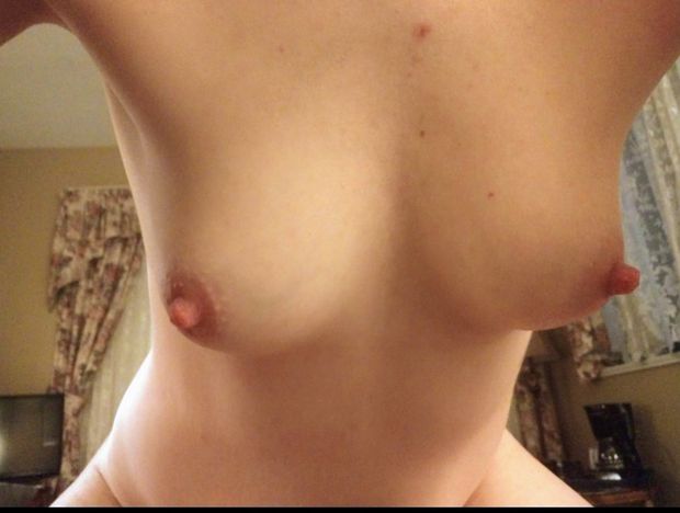 Wish someone would suck my tits while I ride this cock