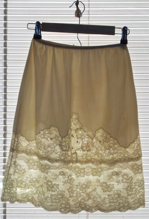My Ultra Lacy Van Raalte Silky Soft Vintage Half Slip.