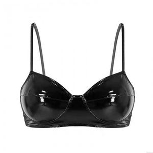 Sexy Highlight Bretelles En Cuir Bretelles Soutien-Gorge Dos Nu Camisole Bustier Bralette Pour Femmes Lingerie